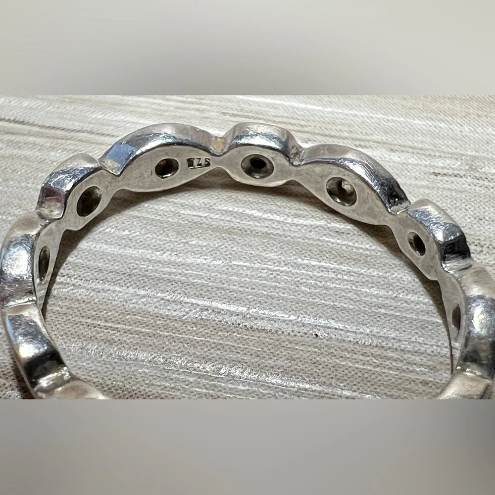 Lot of 4 Assorted Vintage Silver Rings, Assorted Sizes, 3 Marked 925
